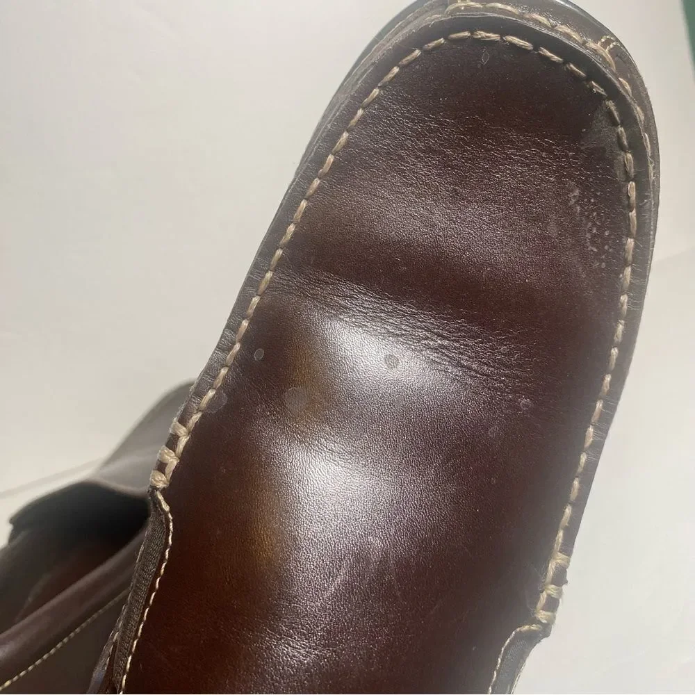 Cole Haan Brown Leather Tucker Venetian Slip On Loafers Like New Condition S-9M
